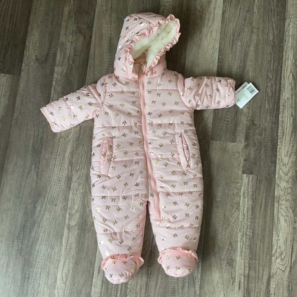 3/6 Month Jessica Simpson Baby Girl Snow Suit